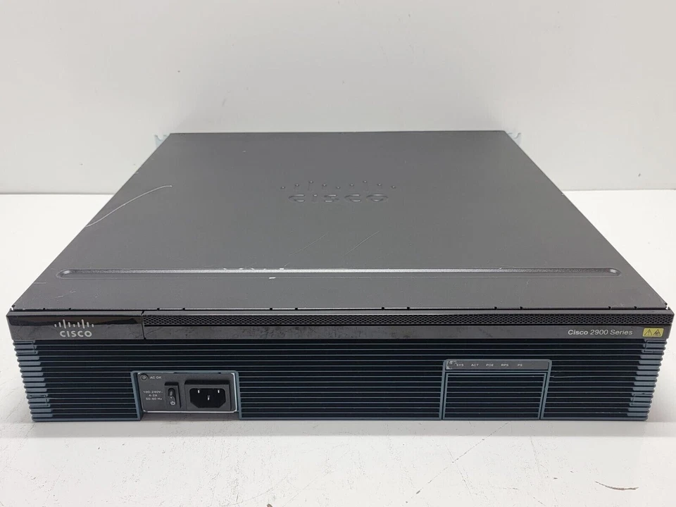 Cisco2921-V/K9 3 Port Voice Bundle Gigabit 1 SFP Router 512MB/256MB PVDM3-32 - Image 1 of 4
