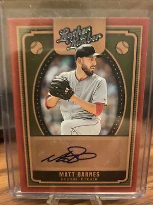 2019 LEATHER & LUMBER AUTO MATT BARNES BOSTON RED SOX AU-MB - Image 1 of 2