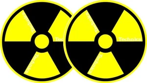 Slipmats Technics Radioactive schwarz gelb 1 Paar 0020104628 - Bild 1 von 3