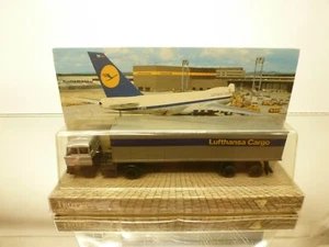 LEOTEC DAF 3300 TRUCK + LUFTHANSA CARGO - GREY L17.5cm - GOOD CONDITION IN BOX - Bild 1 von 5