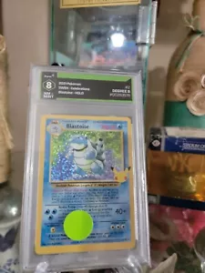 Blastoise 2/102 Classic 8.0 EDELSTEIN MT Celebrations Holo seltene bewertete Pokémonkarte - Bild 1 von 3
