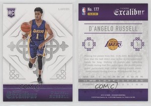 2015-16 Panini Excalibur Rookies Light Blue D'Angelo Russell #177 Rookie RC