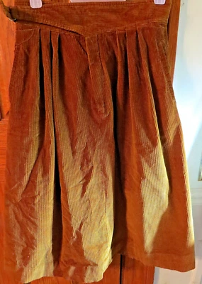 Falda DE COLECCIÓN LIZ CLAIBORNE Talla 12 100% PANA MIEL DORADA, EXCELENTE Foto 1 de 4