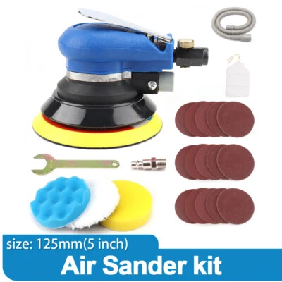 Herramienta neumática de aire de arena orbital aleatoria de aire de 5 pulgadas para pulido de metal de madera para automóvil Foto 1 de 4