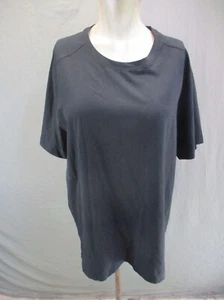 MOUNTAIN HARDWEAR Size L Mens Black Round Neck Short Sleeve Athletic Top 821 - Picture 1 of 12