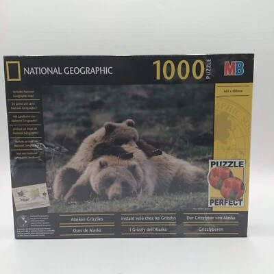 Rompecabezas National Geographic Alaskan Grizzlies 1000 piezas 2002 de colección raro 🐻 Foto 1 de 4