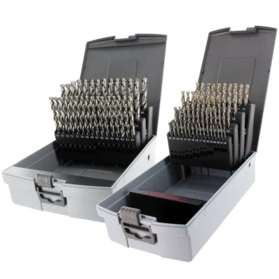 Spiralbohrer-Satz HSS, DIN338, 1-10 x 0,1 mm Metallbohrer / Edelstahlbohrer -Box - Bild 1 von 2