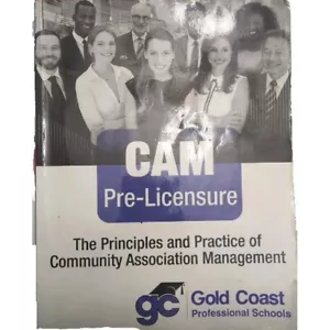 CAM Pre-licensure The Principles And Practice Community Association Management - Foto 1 di 3
