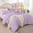 Weigelia Queen Comforter Set Boho Bed Comforter Set 7Pc Lavender Purple Comforte