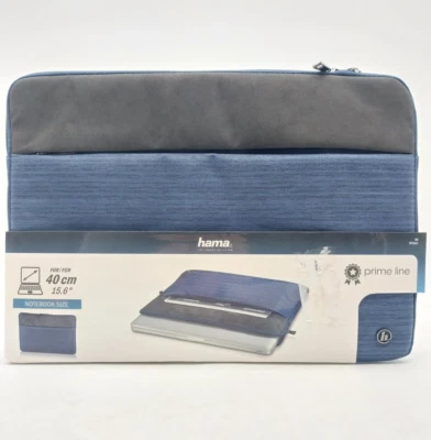 Hama Note­book-Slee­ve Tayrona bis 40 cm 15,6" dunkelblau Laptoptasche #KT5848MÜ - Bild 1 von 4