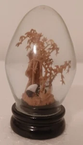 Glass Egg with Trees and Pandas — very good condition - Picture 1 of 3