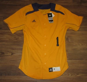 Adidas Mens Button-Down Baseball Jersey, Core Performance, Size M, New, Reg $65 - Picture 1 of 5