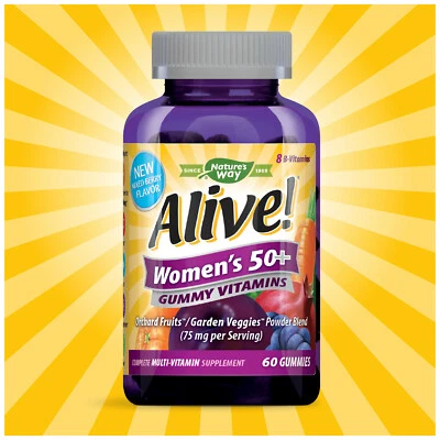 ¡Vivo! Mujer 50+ Completo Multivitamínico Gomoso, Baya, 60 ct..+ Foto 1 de 4