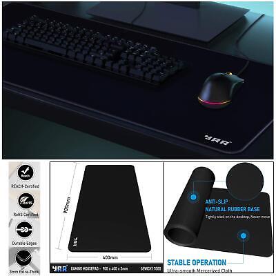 GAMING KEYBOARD MOUSE PAD MAT EXTRA LARGE XXL 90CM X 40CM FOR PC LAPTOP MACBOOK • 7.94£