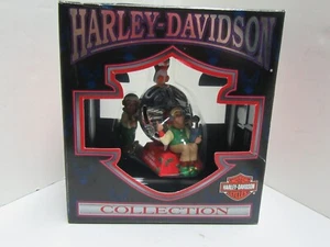 Harley Davidson Christmas Ornament Elves Penguin Horn Testing Area 1997 Vintage - Picture 1 of 3