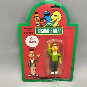 Bert Poseable Figure Sesame Street Tara Toy Vintage Green Hands 4 inch - Picture 1 of 7