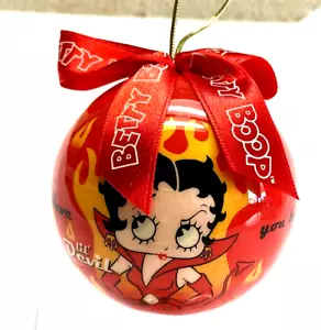 Betty Boop Angel Devil Naughty or Nice Christmas Ornament 2.75 inch - Picture 1 of 5