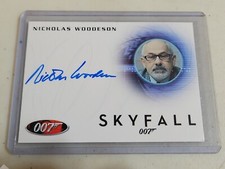 2016 Rittenhouse James Bond: 007 Classics Skyfall Nicholas Woodson #A250 Auto