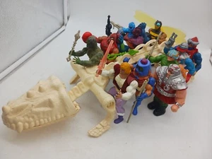 Vintage Masters Of The Universe Battle Bones & Figure LOT Moss Man Trap Jaw READ - Picture 1 of 11