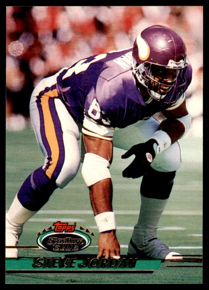 1993 STADIUM CLUB* STEVE JORDAN MINNESOTA VIKINGS #445 - Image 1 of 2