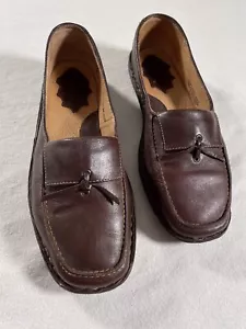 Born scarpe donna pelle marrone 40 slipper mocassino ballerina eleganti 1a ben tenute - Foto 1 di 12