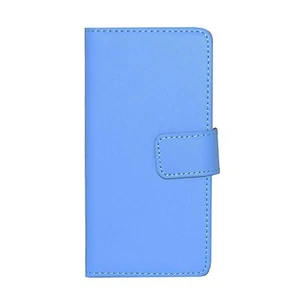 BLUE LUXURY REAL LEATHER WALLET STAND CASE CARD POCKET FOR IPHONE 7/8 UK POST - Picture 1 of 9