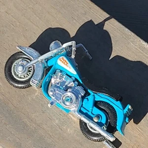 Motocicleta Harley Davidson vintage Matchbox 1980 #50 - azul - Imagen 1 de 12