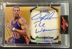 2025 Leaf Sports Heroes Dennis Rodman Inscription Autograph /100 #MHO-DR1 Bulls - Picture 1 of 3
