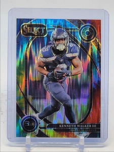 KENNETH WALKER III 2024 SELECT CLUB LEVEL TIE-DYE PRIZM SEAHAWKS /25 Q4689 - Picture 1 of 2