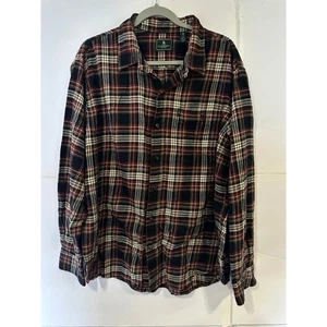 G.H. Camisa manga larga con botones de franela a cuadros XL Bass & Co. para hombre - Imagen 1 de 6