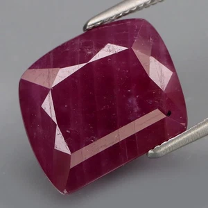 Gema Preciosa Natural GRANDE Rojo Purpúreo SIN CALENTAR Rubí Winza, Tanzania 9,59 quilates - Imagen 1 de 4