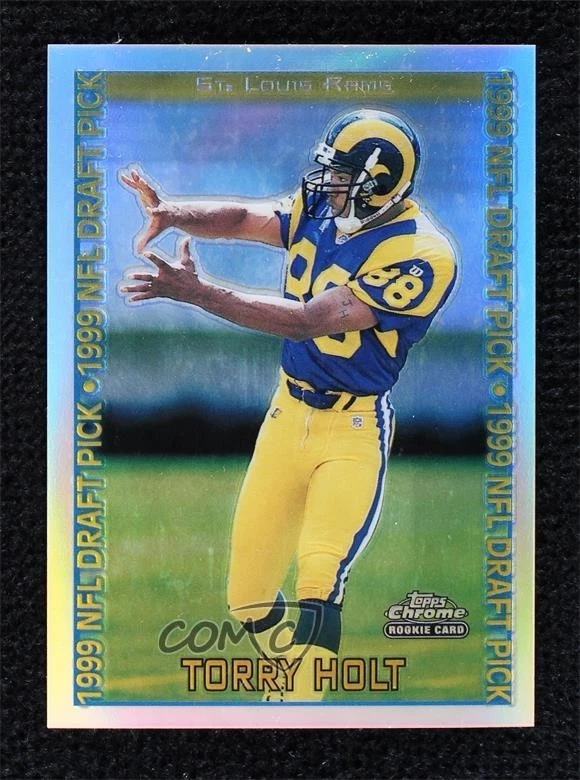 1999 Topps Chrome 1999 NFL Draft Pick Refractor Torry Holt #149 Rookie RC - Image 1 of 2