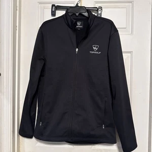 Official uniform jacket topgolf black zip up size medium - Picture 1 of 12