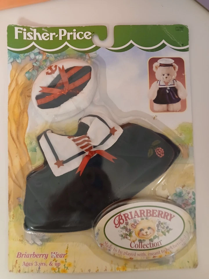 1999 Fisher Briarberry Collection Bear Wear Sailor Dress Outfit Hat 71760