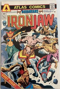 BARBARIANS FEATURING IRONJAW. NUMBER 1. ATLAS COMICS. JUNE 1975. VFN. - Picture 1 of 8