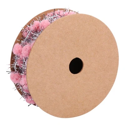 Cinta de pompones brillantes para árbol de Navidad cinta decorativa para manualidades artísticas hágalo usted mismo Foto 1 de 4