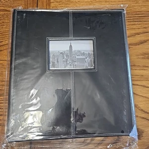 Pioneer Urban Sewn Large Photo Album 300 4X6 Classy Black White Thread Archival - Picture 1 of 4