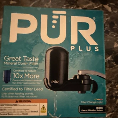 PUR PLUS Faucet Mount Filtration System in Black - Image 1 of 4