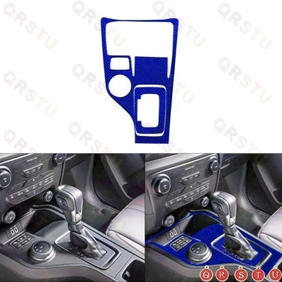 Blue Carbon Fiber Automatic Shift Outer Frame Cover Trim For Ford Ranger 2019-22 - Изображение 1 из 4