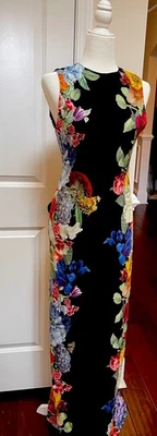 ALICE + OLIVIA DELORA ОТКРЫТЫЙ ЗАДНИЙ САД БРАНЧ МАКСИ ПЛАТЬЕ НОВЫЙ С ЯРЛЫКАМИ MSRP $495 Sz 6 - Изображение 1 из 4