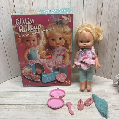 Vintage 1988 Lil Miss Makeup Doll Mattel 7938   W/Box - Image 1 of 4