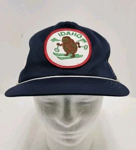 Vintage Truckers Meshback Adjustable Hat Cap "IDAHO POTATO SKIER PATCH" By IAAC - Picture 1 of 9