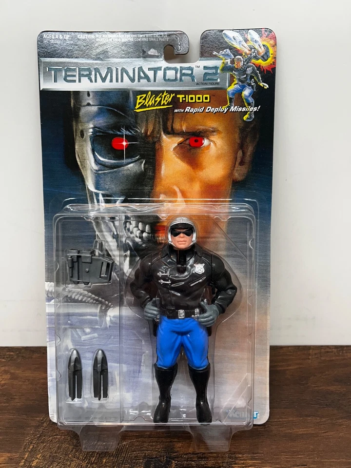 Vintage 1991 Kenner Terminator 2 "BLASTER T-1000" with Rapid Deploy Missiles - Image 1 of 4
