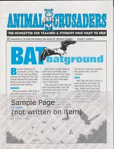 Animal Crusaders Volume 7 Numbers 1-4 Animals (Newsletters: Teachers, Childr - Imagen 1 de 4