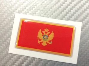 Adesivo Bandiera 3D Resinata MONTENEGRO 45 x 25 mm. - Picture 1 of 1