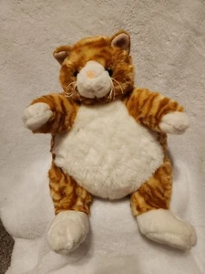 Unipak FAT CAT Plumpee Orange & White Tabby Kitten 9" Chubby Plush Stuffed 2013 - Picture 1 of 6