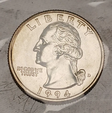 1x 1994-D Washington Quarter - Minted in Denver - Still in Mint Cello Cover