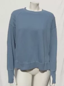 Sweaty Betty London US Damen M 8 10 blau Hi Lo Sweatshirt Oberteil lange Ärmel gebraucht, in einwandfreiem Zustand - Bild 1 von 6