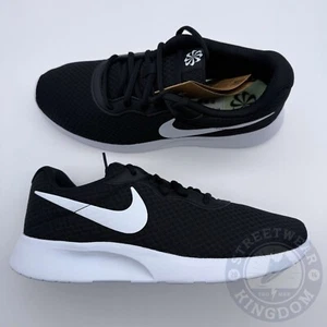 Nike Tanjun scarpe uomo nero bianco UK 8 EU 42,5 US 9 DJ6258 003 - Foto 1 di 7