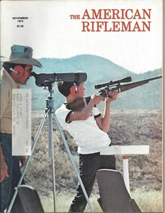 American Rifleman Magazine November 1974 M1 Carbine 9mm Luger Muzzleloaders - Picture 1 of 5